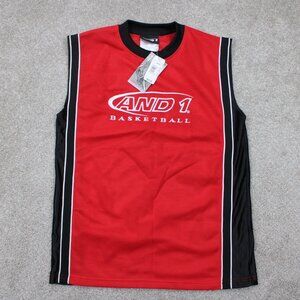 And 1 Basketball Jersey NWT Youth Large (14/16) Red Polyester Pullover #1